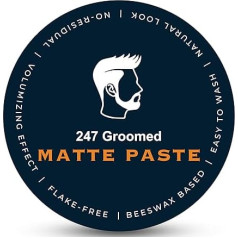 Matte Pomade for Men | All Day Medium Hold Low Shine for All Hair Types | Thickening Paste Adds Volume and Texture | Beeswax Base
