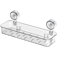 BTBHIHO Shower Caddy, No Drilling Shower Caddy Suction Cup, Bathroom Organiser, Easy to Assemble Shower Caddy, Space Saving Shower Caddy for Bathroom