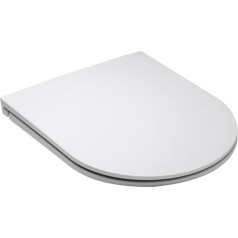 Grünblatt Toilet Seat 515236 Suitable for Duravit Toilets with Soft-Close Mechanism, Removable, Duroplast, White