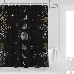 Kikiry Moon Phase Shower Curtain, 60