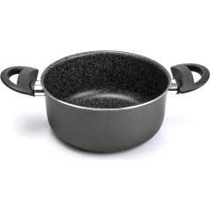 Alluflon Tradition Italy Casserole Dish Aluminium Black 16 cm