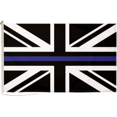 Duraflag 5ft x 3ft Blue Union Jack Flag with Rope and Toggle Fastener - High Quality 5