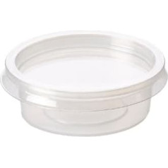 100 x 2oz Plastic Sauce Pots with Lids
