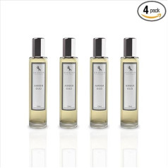 Arabian Opulence FR5 AMBER OUD Roll-on Parfümöl | Konzentriertes Parfüm Körperöl | Langanhaltendes Parfüm auf Ölbasis für Männer und Frauen | Reisegröße Alkoholfreies Parfümöl Flasche (15ml, 4er-Pack)