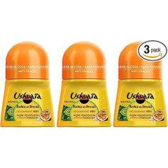 Ushuaïa – Deodorant Ladies Bille Bahia Do Brasil Argile Absorbante & Perfume Passion Fruit Efficiency 48H 50 ml – Pack of 3)