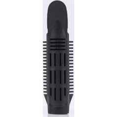 ASEANAO Haarwurzel, flauschiger Clip, Kunststoff, Roller, Schwarz, 6 Stück, 1 Stück