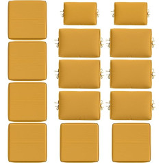 Kimunuk 14 Stück Outdoor-Kissen-Schonbezüge, Ersatz-Kissenbezüge für Outdoor-Möbel, Terrasse, Sofa, Couch, 3 Größen, nur Bezüge