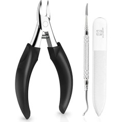WONSIM Toenail Clippers for Thick Nails, Nail Clippers for Seniors Toenail Clippers Adult Long Handle Safety Ingrown Toenail Tool Fingernail Clippers