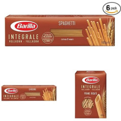 Barilla Tasting Set Pasta Pasta Integral Whole Grain Durum Wheat with Natural Fibre (6 x 500g)