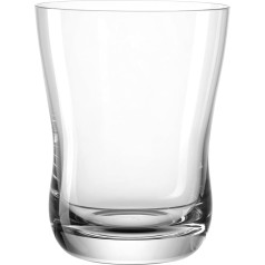 LEONARDO HOME Vita 054496 Drinking Glass, Set of 6, Dishwasher-Safe Water Glasses, High-Quality & Ergonomic Drinking Cups Made of Glass, Elegant & Modern Juice Glasses, Suitable for Everyday Use, 360