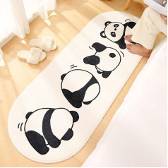 MOSHOINOT Bed Rug Children's Room Washable Runner Rug Rectangle Runner Modern Children's Rug Washable for Baby Room Toddler Room Bedroom Children's Rugs Fluffy 60 x 160 cm