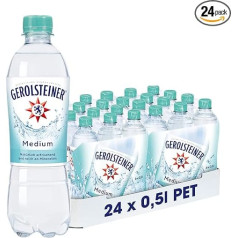 Gerolsteiner Medium, disposable, (24 x 0.5 litres), 500 ml (pack of 24)