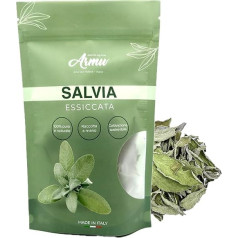 Armu – Italienischer Getrockneter Salbei 10 g – Von Hand Geerntet – Schonend Getrocknet – Für Tee, Aufguss und Kulinarische Verwendung