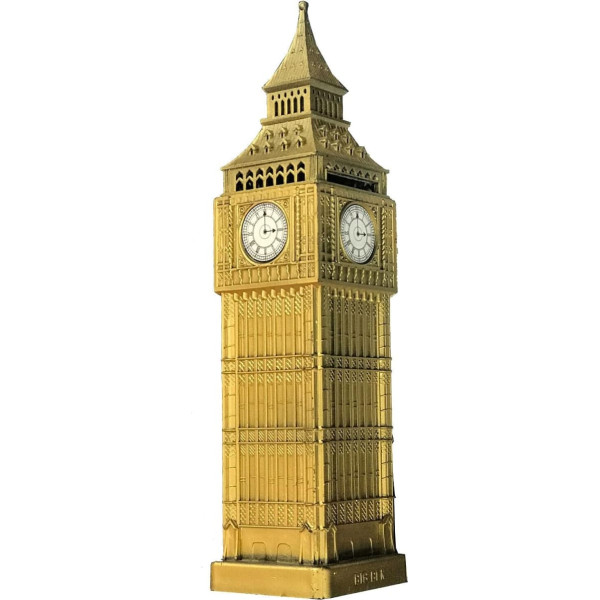 London Big Ben Money Box Made of Plastic with Metal Parts