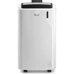 De'Longhi Penguin Air Conditioner, Quiet, 24 Hour Timer, PAC EM90, 63 Decibels, Power 1000 W, White