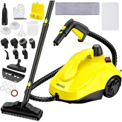 Steam Cleaner, Steam Cleaner for Cleaning Floors, Steam Cleaner with 23 Accessories, 5M Power Cord for Oven, Carpet, Sofa, Upholstery, Toys, Smoothing