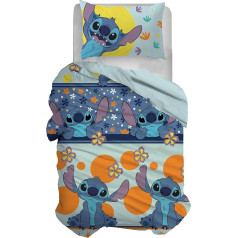 Disney Single Duvet Cover + Pillowcase Duvet Cover Set with Pillowcase Duvet Cover 155 x 200 cm 100% Cotton Stitch (No Fitted Sheet)