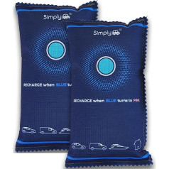 Simply Auto DEH004 Reusable Car Dehumidifier - Quick Drying, Microwave, Strong Absorption Up to 40% of Moisture Weight, Environmentally Friendly Granules