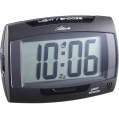 Atlanta 1669 Quartz Alarm Clock with Light Sensor
