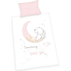 Herding Rabbit Bed Linen Set, Pillowcase 40 x 60 cm, Duvet Cover 100 x 135 cm