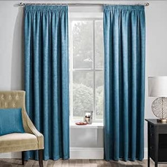 Enhanced Living Curtains, Teal, 168 x 137 cm