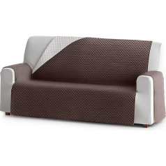 Eysa Oslo Protect Waterproof and Breathable Sofa Throw, 100% Polyester, Brown, 110 cm