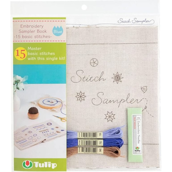 Tulip EK-102E Embroidery Sampler Book, Ecru, One Size