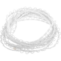 Sewroro Elastisches Knopfloch Brautrim Dekorative Borte für Diy Projekte Hochzeitskleider und Kostümverzierungen Vielseitig Einsetzbar Robust und Anpassungsfähig für Kreative Nähideen