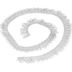 Rhinestone Fringe Clothing Accessories Necklace Pendant Diamond Chain Retrofit Tassel Chain Trim Flower Chain 1 Yard (Glass Bead Tassel Diamond Chain)