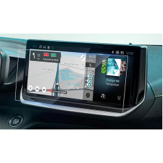 BSTW Compatible with Peugeot 208 E-208 E-208 2008 E-2008 Navigation Screen Protector Peugeot 208 10 Inch Centre Touchscreen Tempered Glass Screen Protector 9H Scratch-Resistant