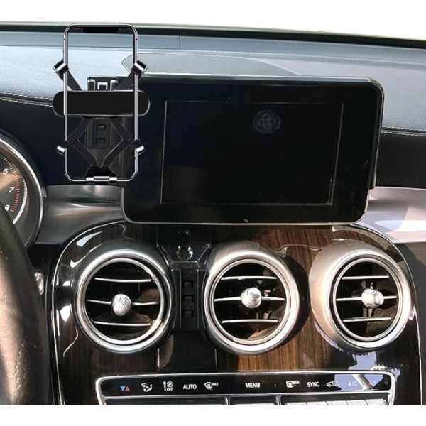 GXQKHFA Mobile Phone Holder Compatible with 2015-2018 Mercedes C Class W205 GLC Accessories for 7-Inch Navigation Screen (for 2015-2018 C W205/GLC 7 in)