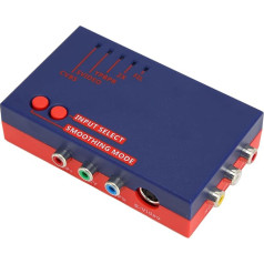 Retroscaler2X A V to HDMI Retro Game Console Converter for N64 NES Dreamcast Saturn MD1 MD2, Retroscaler2X Line Multiplier (Blue)