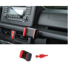 HLMNAKE Car Phone Holder for Suzuki Jimny JB64 JB74 2019-2024, Aluminium and ABS, 360° Rotation, for 4-7 Inch Mobile Phones iPhone, Galaxy, Mate etc. (Style 1)