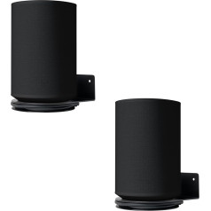 shinar Metal Wall Mount Compatible with Sonos Era 100, Space-Saving, Holder Accessory Stand, Compatible with Era 100 Integrated Cable Management 12 kg (Black)