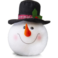 Ornativity Snowman Head Tree Topper - Christmas Tree Topper Winter Snowman Topper Ornament Decoration for Christmas Tree