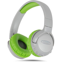 Classic Cantabile KKH-20B Children's Headphones Grey - Bluetooth Wireless Over Ear Headphones - Can also be used with Cable - Sharing Mode Allows Shared Music Listening - Headphones for Young Music