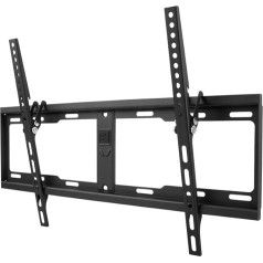 One For All Solid TV Wall Bracket Mount Screen size 32-84 Inch For All types of TVs (LED LCD Plasma) 15° Tilt Feature Max Weight 100kgs VESA 100x100 to 600x400 Free Toolbox app Black WM4621