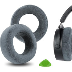 Geekria Comfort Extra Thick Velour Replacement Ear Pads Ear Pads for Beyerdynamic DT 700/900 PRO X Headphones Replacement Parts (Grey)