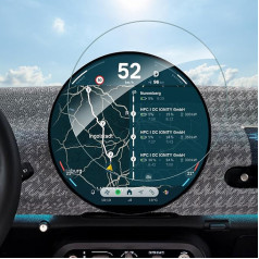 SHAOHAO [2024 Compatible with Mini Cooper S F65 F66 Countryman U25 Aceman 2024 2025 Navigation Protective Film Scratch-Resistant Cooper F65 F66 Glass Screen Protector Mini Cooper Accessories