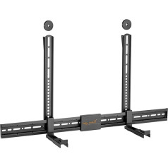Sat-Fox Universal Bracket for Soundbars from 8.6 to 15.5 cm Deep Soundbar Wall Mount with Non-Slip Base Holder