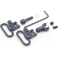 Trirock 1.0 Inch Rifle Lever Action Quick Detachable Sling Swivels & Screw Stud Base Mount Kit 22 Cal Split Band Fits Most .22 Caliber Rifles