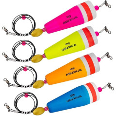 THKFISH Floats Fishing Floats Fishing Floats Set of 4 Popping