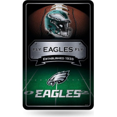 Rico Industries NFL Philadelphia Eagles Large Metal Sign 11
