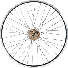 Hiland 29 x 1.75 Inch Aluminium Rim for 1.75 to 2.215 Inch Tyres, Front & Rear MTB Wheelset for Dis Brake with 7 Speed Freewheel, Bolt On Axle, Bicycle Accessories for Adult Bikes