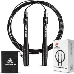 MAAC-XIMUM Premium Jump Rope, Lightweight, Self-Locking, Adjustable for Adults, Speed Skipping Rope, Fitness, Crossfit, Boxing, MMA