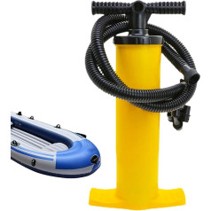 Handluftpumpe – Mehrzweck-Schnellpumpe, strapazierfähig, 4 l, Zwei-Wege-Handbuch mit Zubehördüsen für Luftmatratzen, Boote, Sportgeräte, kompakt, verschleißfest, für Zuhause und im Freien