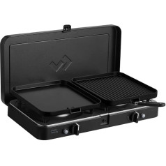 CADAC - 2 Cook 3 Turbo Deluxe - Plastic - Steel - Aluminium - Gas Barbecue - Camping Grill - Black - Green