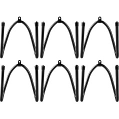 LDXDRU Pack of 6 Skateboard Snowboard Wall Mount, Skateboard Mount Wall, Snowboard Holder for Skateboard Longboard, Storage Snowboard Display Wall Mount for Room, Garage, Black