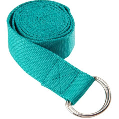 Everyday Yoga Super Strong Strap with Metal D-Ring Buckle - Improves Flexibility, Stretch and Physical Therapy Fitness