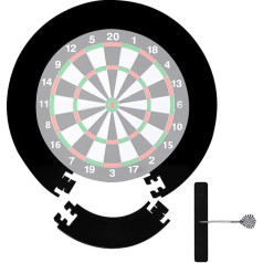 Dartboard Protective Ring, Diameter 45 cm Surround Dartboard, 2.5 cm Thick Dart Surround, Dart Wall Protection, Dart Ring, Dartboard Surround, Dartboard Border Prevents Damage to Walls and Dart Tips